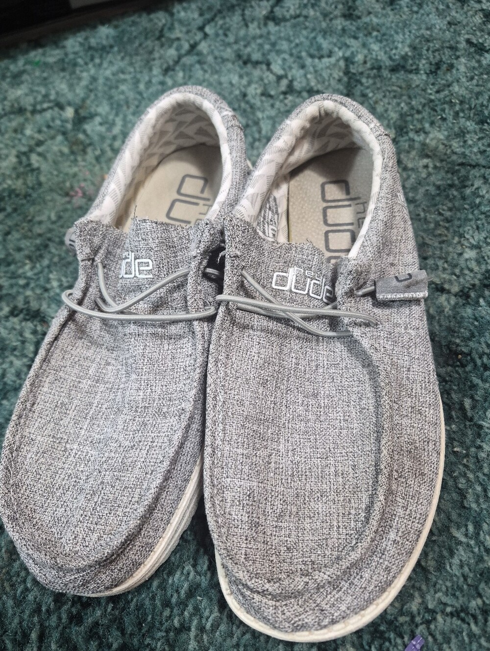 Hey Dude Men's Wally Linen Shoes Iron Size 10 - Picture 14 of 14